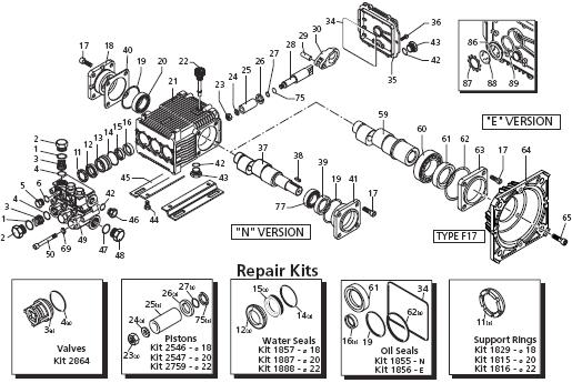 CBA-4004 Pump 3-0268 Replacement Parts